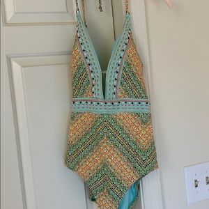 Colorful Nanette Lepore one piece swimsuit